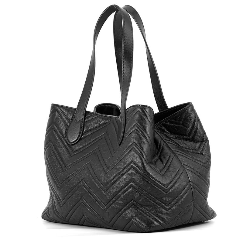 グッチ トートバッグ GGマーモント ミディアム レザー 855279 GUCCI 黒