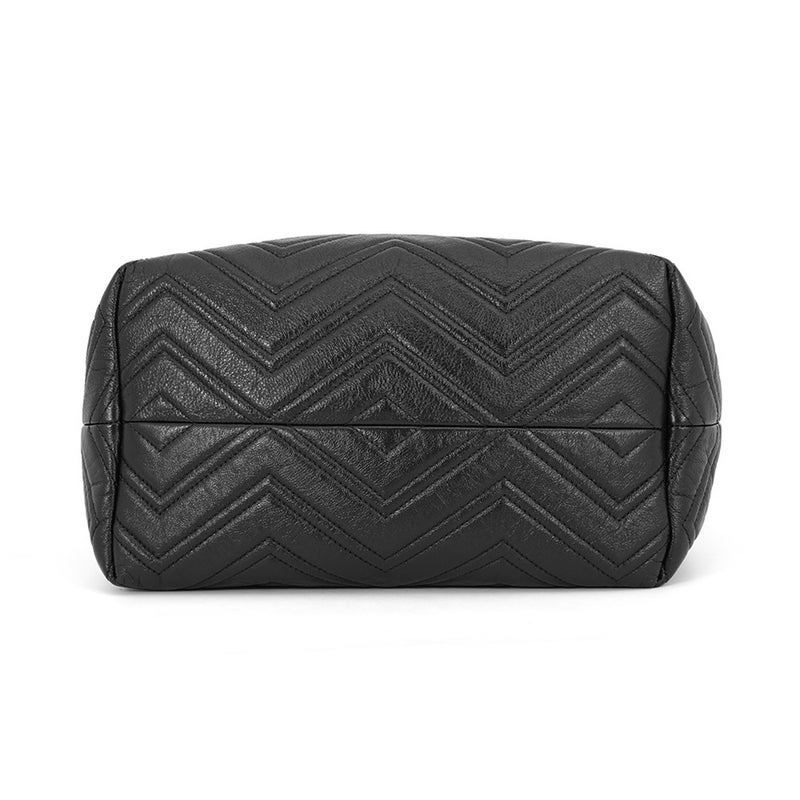 グッチ トートバッグ GGマーモント ミディアム レザー 855279 GUCCI 黒