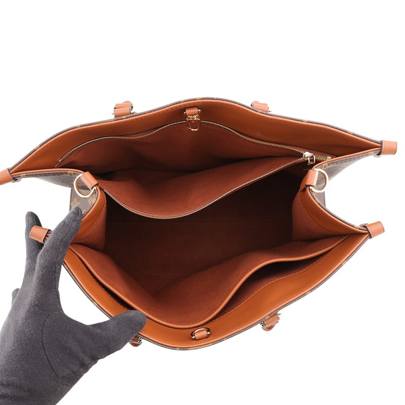 ルイヴィトン トートバッグ モノグラム オンザゴー・オーガナイザー M14235 LOUIS VUITTON 2wayショルダー