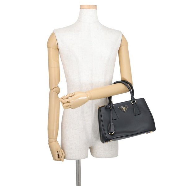プラダ ハンドバッグ ガレリア スモール サフィアーノレザー 1BA896 PRADA 2wayショルダーバッグ 黒