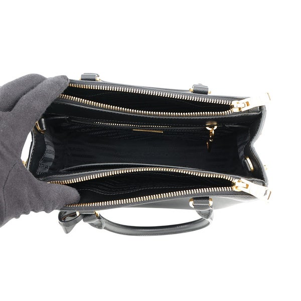プラダ ハンドバッグ ガレリア スモール サフィアーノレザー 1BA896 PRADA 2wayショルダーバッグ 黒