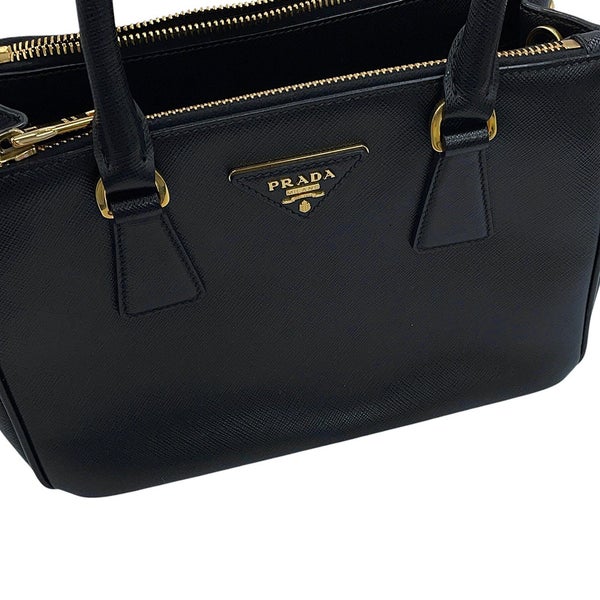 プラダ ハンドバッグ ガレリア スモール サフィアーノレザー 1BA896 PRADA 2wayショルダーバッグ 黒