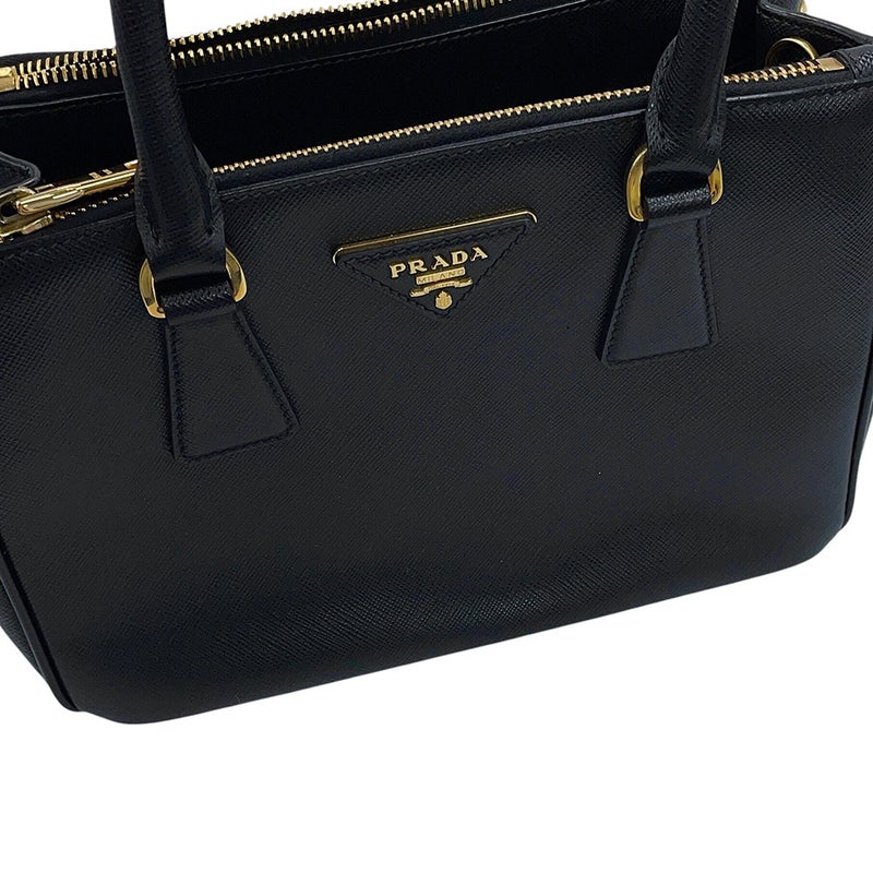 プラダ ハンドバッグ ガレリア スモール サフィアーノレザー 1BA896 PRADA 2wayショルダーバッグ 黒