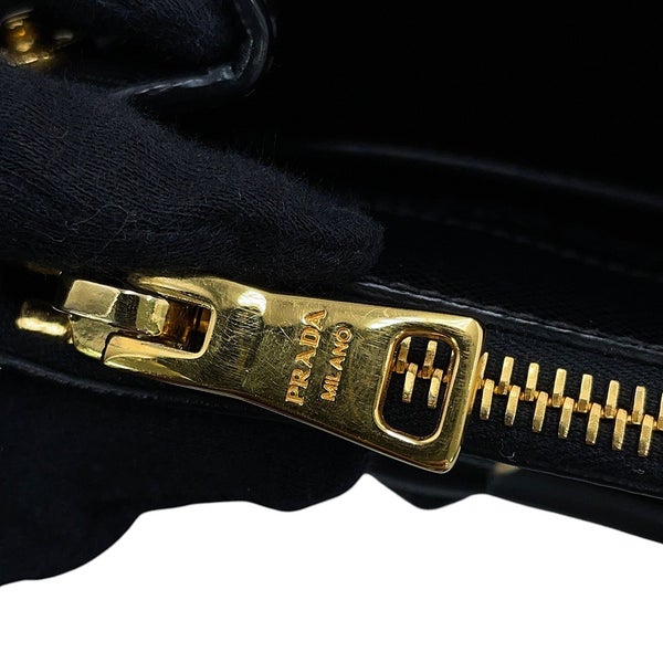 プラダ ハンドバッグ ガレリア スモール サフィアーノレザー 1BA896 PRADA 2wayショルダーバッグ 黒