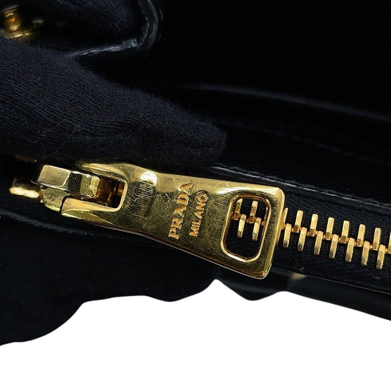 プラダ ハンドバッグ ガレリア スモール サフィアーノレザー 1BA896 PRADA 2wayショルダーバッグ 黒