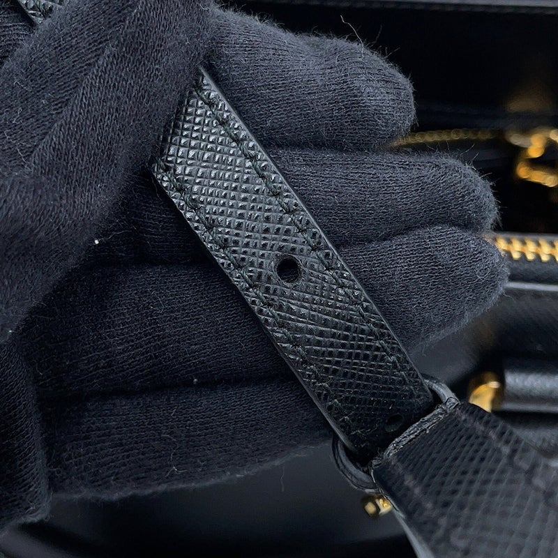 プラダ ハンドバッグ ガレリア スモール サフィアーノレザー 1BA896 PRADA 2wayショルダーバッグ 黒
