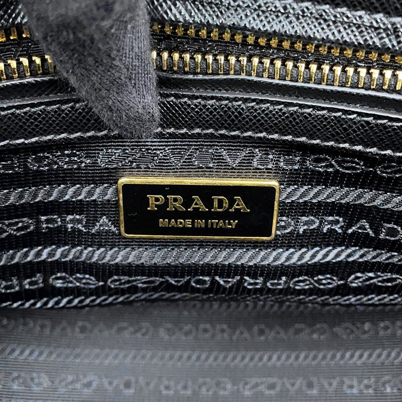 プラダ ハンドバッグ ガレリア スモール サフィアーノレザー 1BA896 PRADA 2wayショルダーバッグ 黒