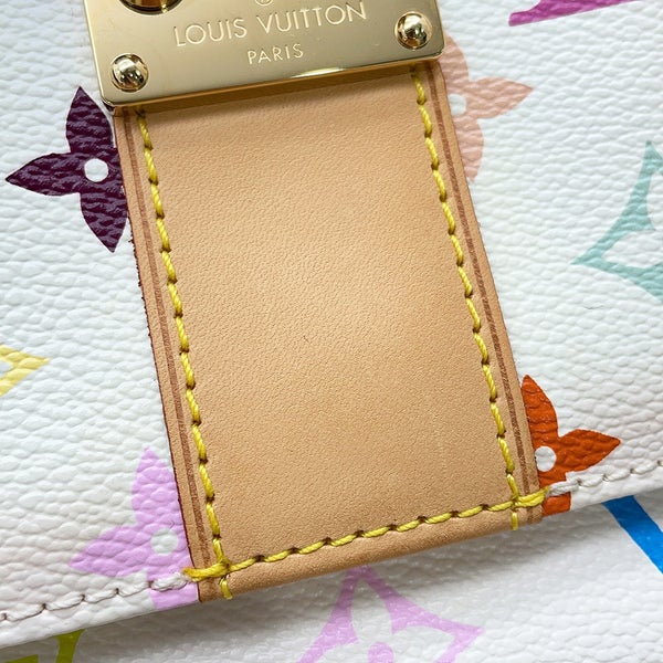 ルイヴィトン ハンドバッグ モノグラム・マルチカラー スピーディ30 M92643 LOUIS VUITTON 白