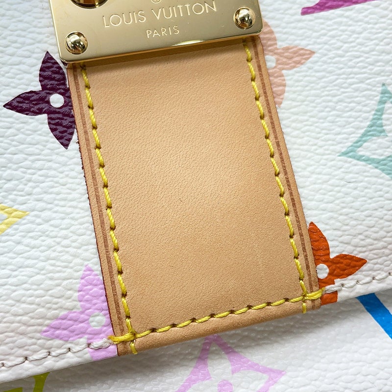 ルイヴィトン ハンドバッグ モノグラム・マルチカラー スピーディ30 M92643 LOUIS VUITTON 白