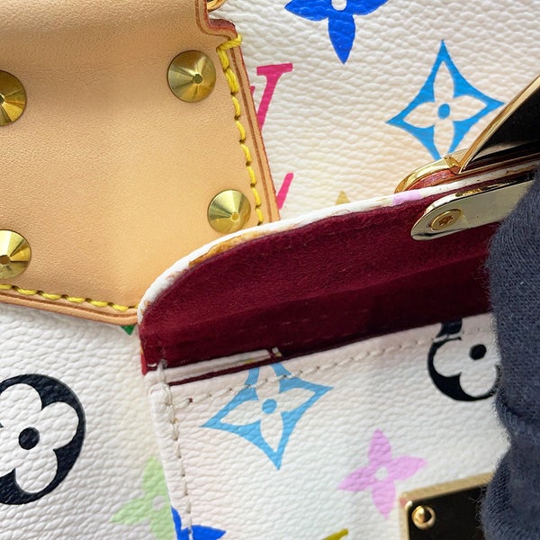 ルイヴィトン ハンドバッグ モノグラム・マルチカラー スピーディ30 M92643 LOUIS VUITTON 白