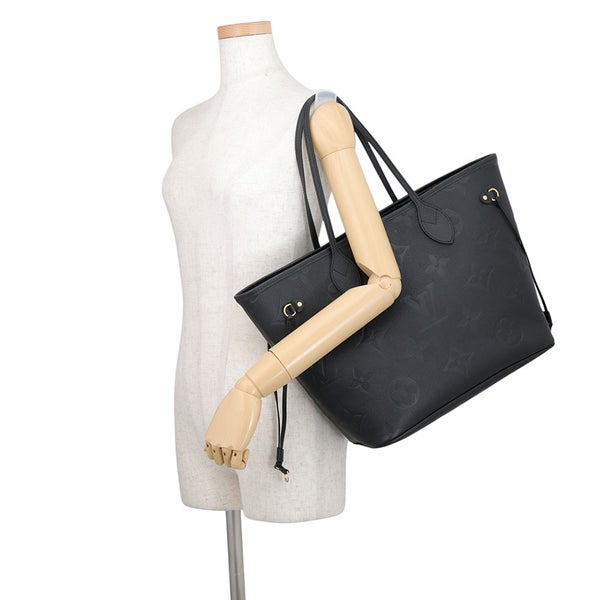 ルイヴィトン トートバッグ モノグラム・アンプラント ネヴァーフル MM M45685 LOUIS VUITTON 黒 ブラック