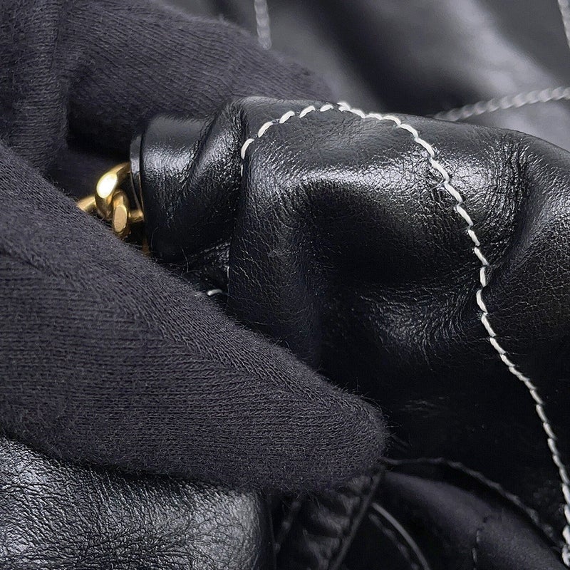 シャネル リュック シャネル22 ラージ シャイニーカーフレザー AS3313 CHANEL バックパック バッグ 黒