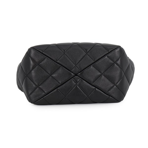 シャネル ハンドバッグ マトラッセ ココマーク スモール ショッピングバッグ ラムスキン AS4188 CHANEL 2way 黒