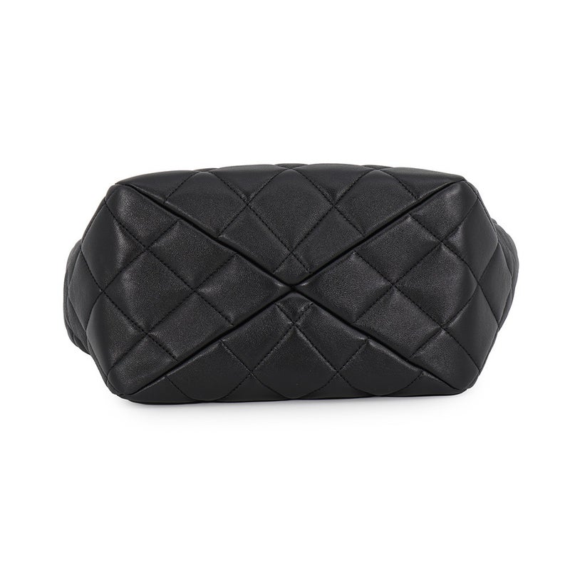 シャネル ハンドバッグ マトラッセ ココマーク スモール ショッピングバッグ ラムスキン AS4188 CHANEL 2way 黒