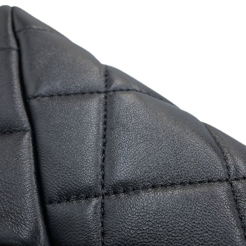 シャネル ハンドバッグ マトラッセ ココマーク スモール ショッピングバッグ ラムスキン AS4188 CHANEL 2way 黒