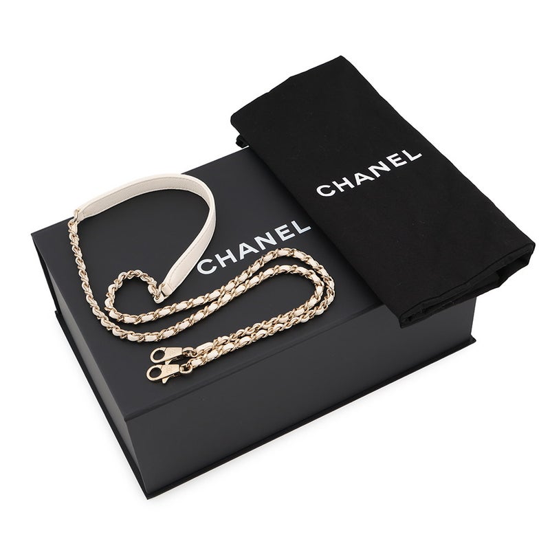 シャネル ハンドバッグ ココマーク マトラッセ ココハンドル XXS キャビアスキン AS2215 CHANEL 2wayショルダーバッグ 白
