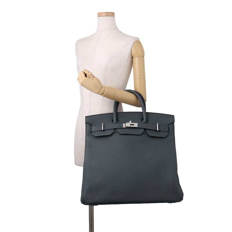 エルメス ハンドバッグ オータクロア40 グリミスティ/シルバー金具 トゴ W刻印 HERMES バッグ
