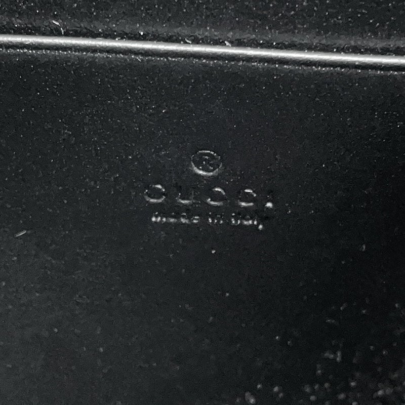 グッチ チェーンウォレット GGマーモント キルティング レザー 837745 GUCCI 財布 ダブルG 黒