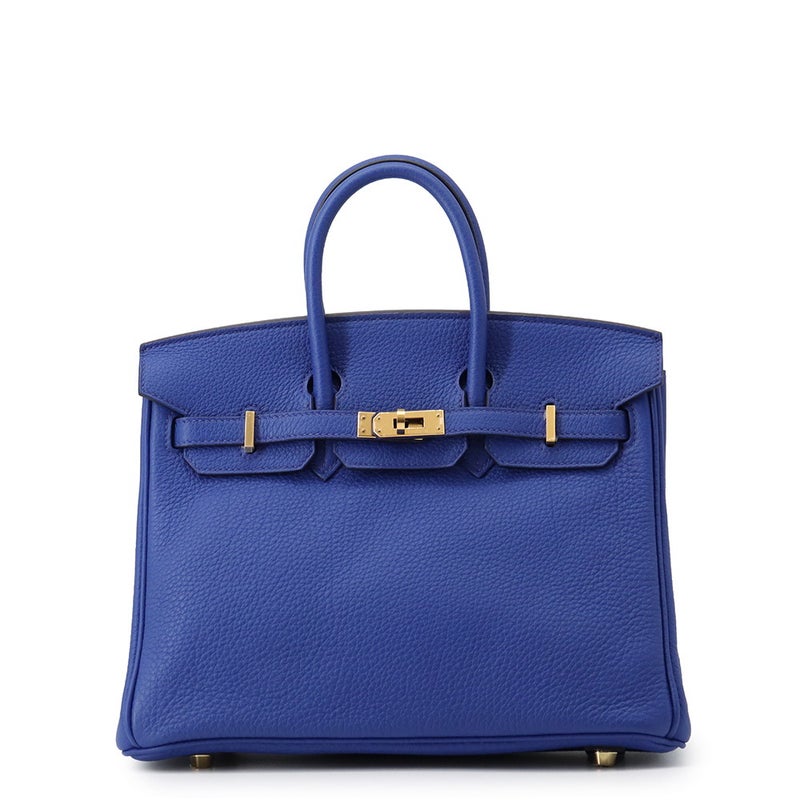 エルメス バーキン25 ブルーロワイヤル/ゴールド金具 トゴ U刻印 HERMES Birkin ハンドバッグ