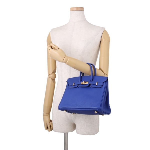 エルメス バーキン25 ブルーロワイヤル/ゴールド金具 トゴ U刻印 HERMES Birkin ハンドバッグ