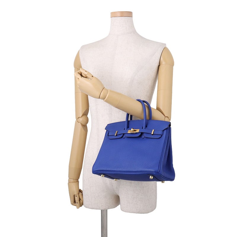 エルメス バーキン25 ブルーロワイヤル/ゴールド金具 トゴ U刻印 HERMES Birkin ハンドバッグ