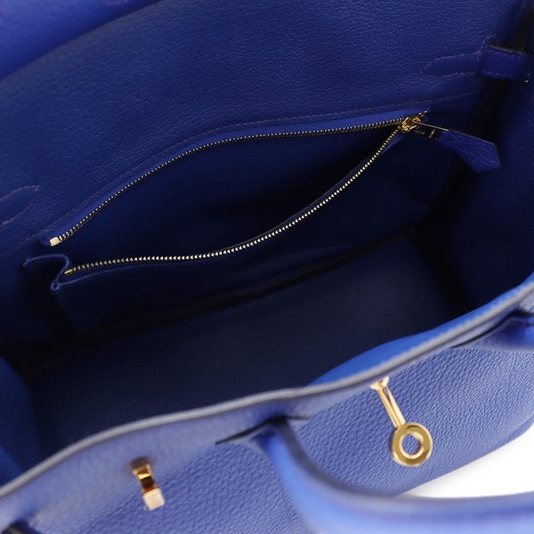 エルメス バーキン25 ブルーロワイヤル/ゴールド金具 トゴ U刻印 HERMES Birkin ハンドバッグ