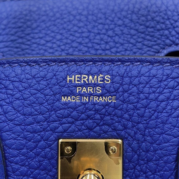 エルメス バーキン25 ブルーロワイヤル/ゴールド金具 トゴ U刻印 HERMES Birkin ハンドバッグ