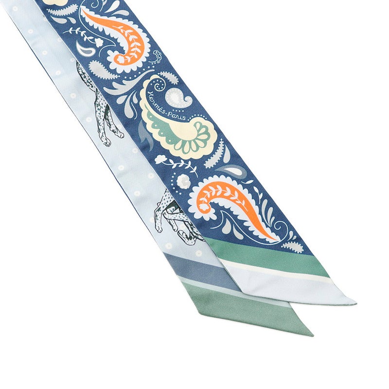 エルメス スカーフ ツイリー チーター・バンダナ GUEPARDS BANDANA HERMES シルクツイル 2024年秋冬