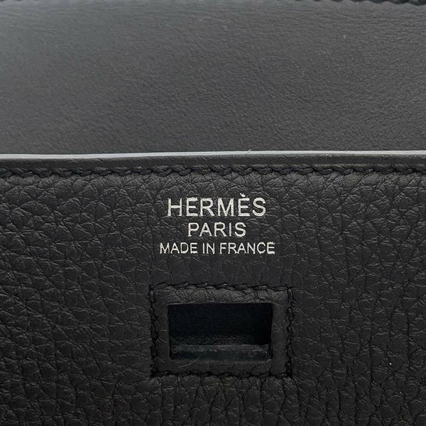 エルメス バーキン30 無秩序 ブラック/シルバー金具 トゴ/スイフト B刻印 HERMES Birkin 黒