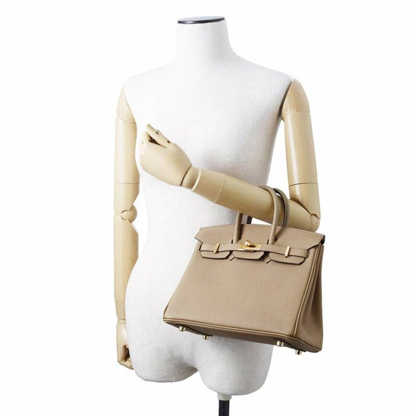 エルメス バーキン25 ベージュマルファ/ゴールド金具 トゴ B刻印 HERMES Birkin ハンドバッグ