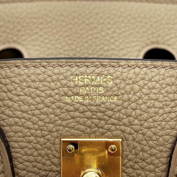 エルメス バーキン25 ベージュマルファ/ゴールド金具 トゴ B刻印 HERMES Birkin ハンドバッグ