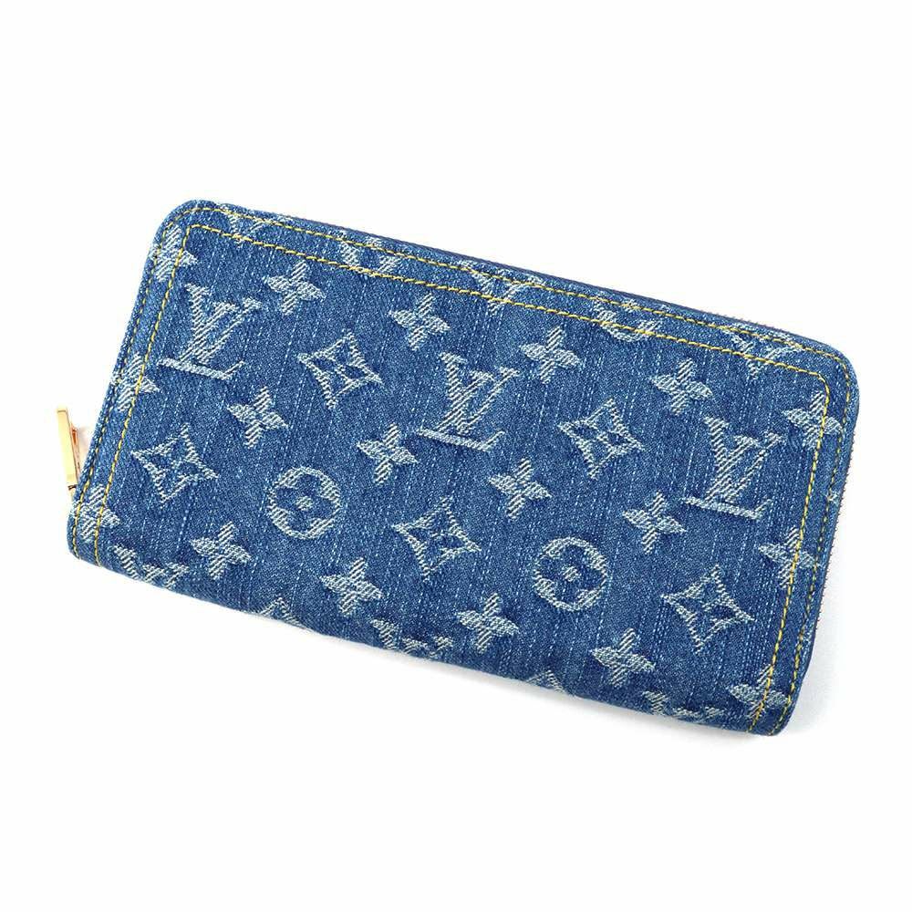 ルイヴィトン 長財布 モノグラム・デニム/LV リミックス ジッピー