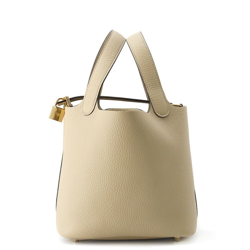 エルメス ハンドバッグ ピコタンロックPM トレンチ/ゴールド金具 トリヨンクレマンス K刻印 HERMES トートバッグ