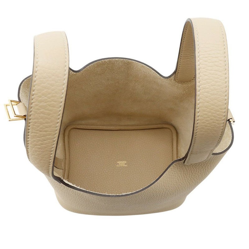 エルメス ハンドバッグ ピコタンロックPM トレンチ/ゴールド金具 トリヨンクレマンス K刻印 HERMES トートバッグ