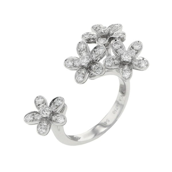 ヴァンクリーフ&アーペル リング ソクラテス アントレ レ ドア リング ダイヤモンド 44P 0.88ct K18WG サイズ54 VCARB14500 指輪