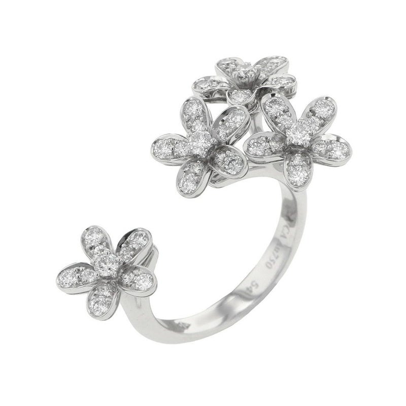 ヴァンクリーフ&アーペル リング ソクラテス アントレ レ ドア リング ダイヤモンド 44P 0.88ct K18WG サイズ54 VCARB14500 指輪