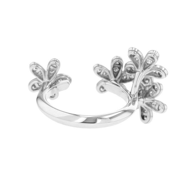 ヴァンクリーフ&アーペル リング ソクラテス アントレ レ ドア リング ダイヤモンド 44P 0.88ct K18WG サイズ54 VCARB14500 指輪