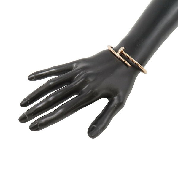 カルティエ ブレスレット ジュスト アン クル ブレスレット クラシックモデル 新型 ダイヤ 32P 計0.58ct K18PG サイズ16 B6048516