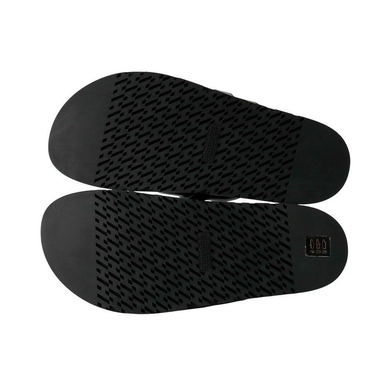 エルメス サンダル ジャクソン ブラック/ブラック金具 カーフレザー メンズサイズ41 HERMES 靴 黒