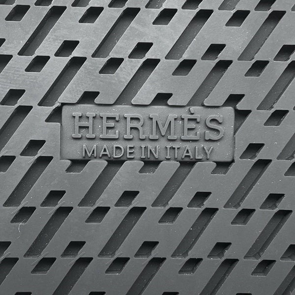 エルメス サンダル ジャクソン ブラック/ブラック金具 カーフレザー メンズサイズ41 HERMES 靴 黒