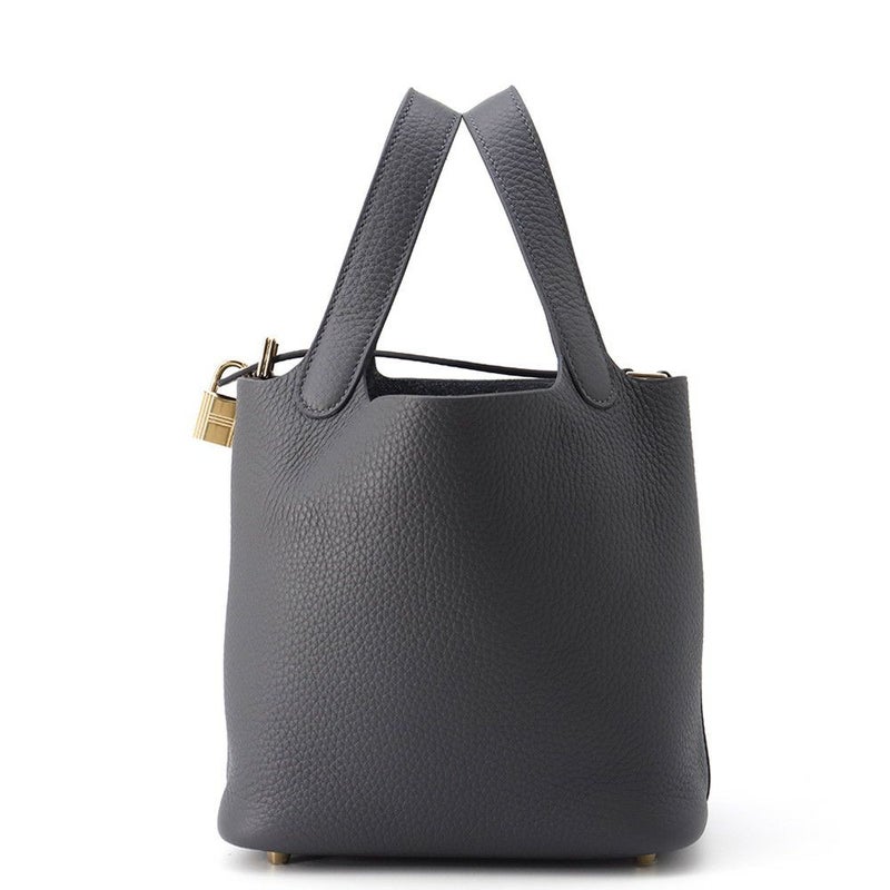 エルメス ハンドバッグ ピコタンロックPM アルドワーズ/シャンパンゴールド金具 トリヨンクレマンス K刻印 HERMES トートバッグ