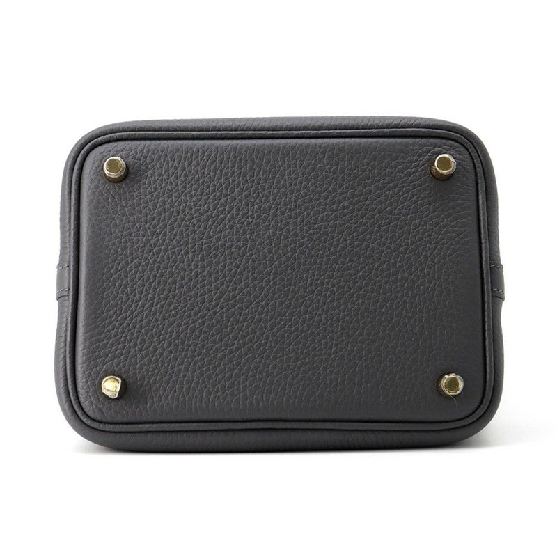 エルメス ハンドバッグ ピコタンロックPM アルドワーズ/シャンパンゴールド金具 トリヨンクレマンス K刻印 HERMES トートバッグ