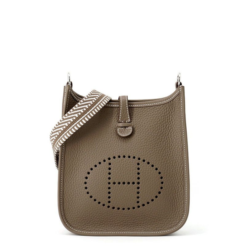 エルメス エブリンTPM アマゾン サングル ジグザグ エトゥープ/シルバー金具 トリヨンクレマンス W刻印