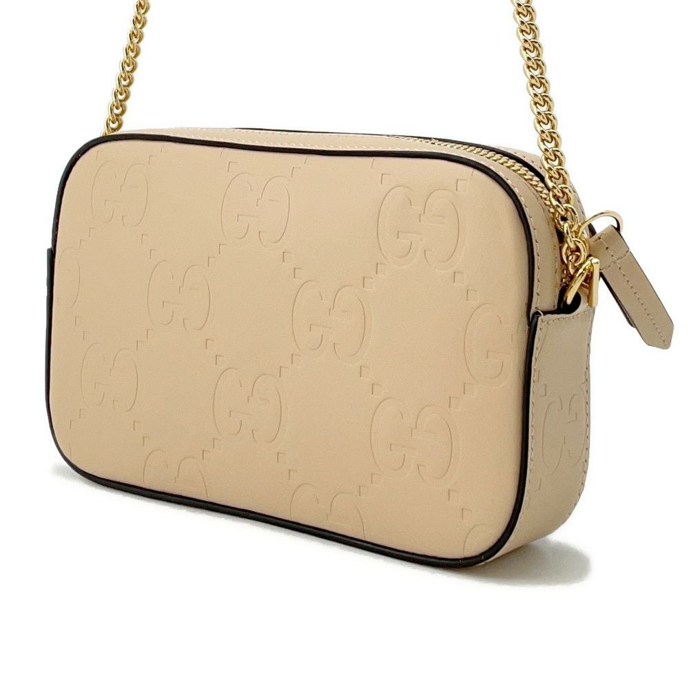 【希少】GUCCI グッチ パーティーバッグ　ゴールドチェーン　ミニショルダー GUCCI（グッチ） ダブルGディテール ロゴ チェーンバッグ ショルダー