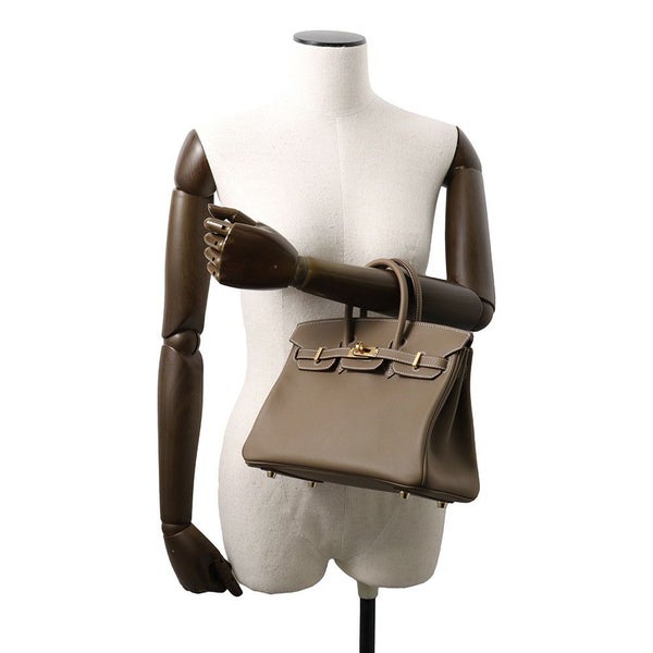 エルメス バーキン25 エトゥープ/ゴールド金具 スイフト B刻印 HERMES Birkin ハンドバッグ