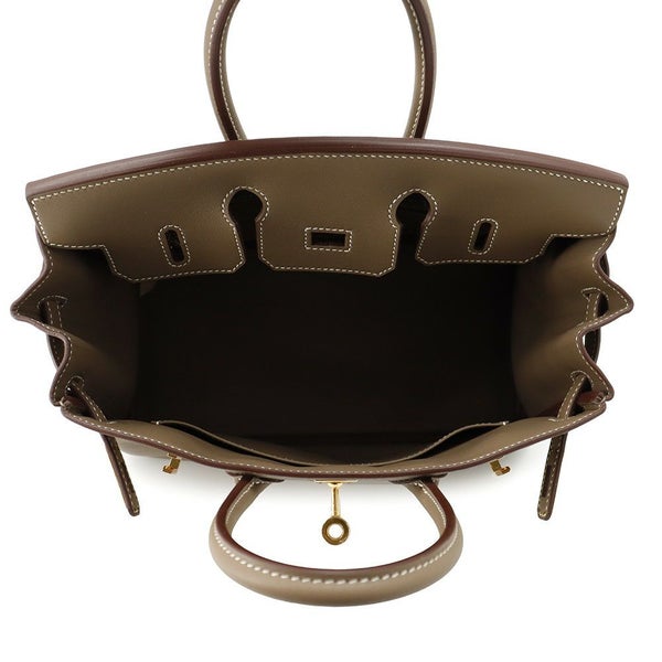 エルメス バーキン25 エトゥープ/ゴールド金具 スイフト B刻印 HERMES Birkin ハンドバッグ