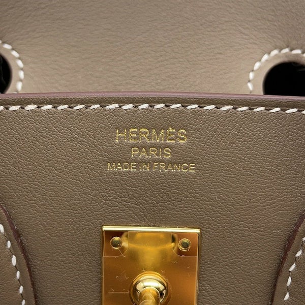 エルメス バーキン25 エトゥープ/ゴールド金具 スイフト B刻印 HERMES Birkin ハンドバッグ