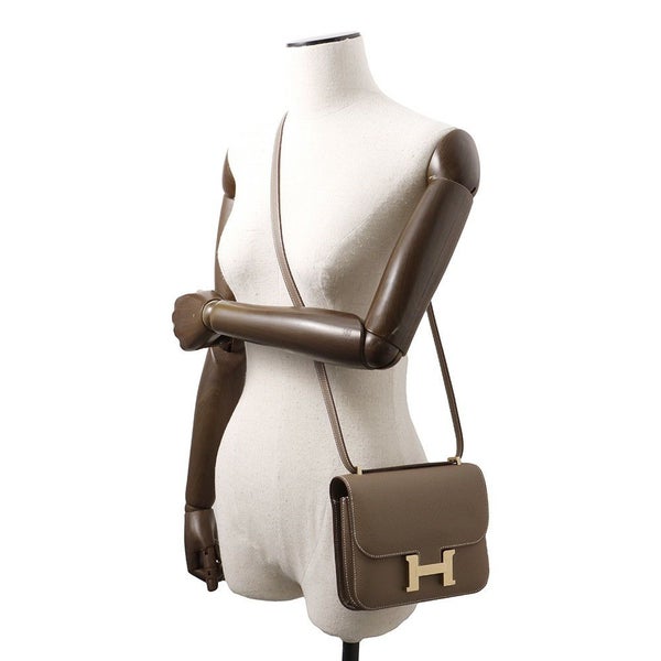 エルメス ミニ コンスタンス3 ミロワール エトゥープ/マットゴールド金具 エプソン K刻印 HERMES Constance