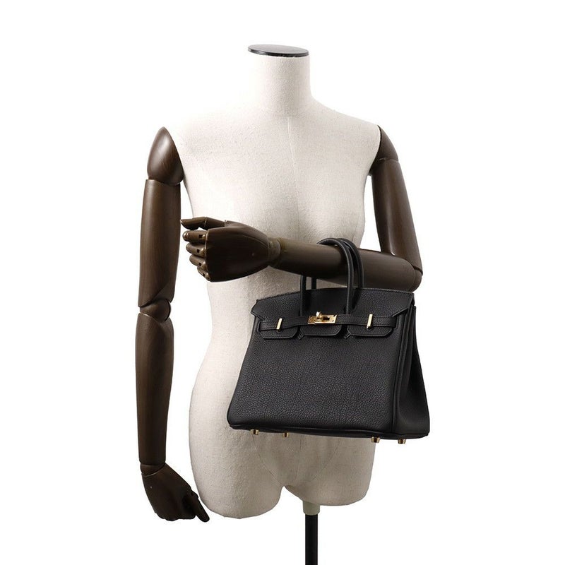 エルメス バーキン25 ブラック/ゴールド金具 トゴ K刻印 HERMES Birkin ハンドバッグ 黒