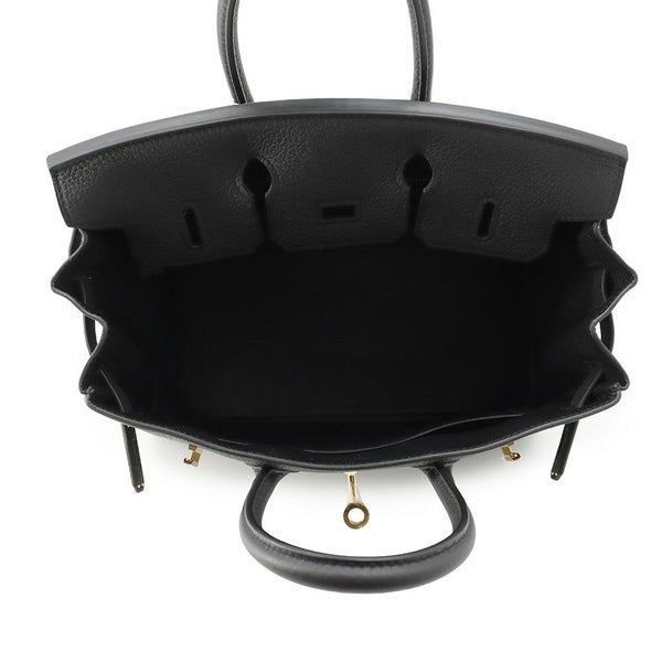 エルメス バーキン25 ブラック/ゴールド金具 トゴ K刻印 HERMES Birkin ハンドバッグ 黒